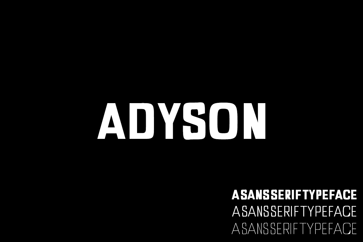 Adyson Font: A Bold Typeface for Creative Makers