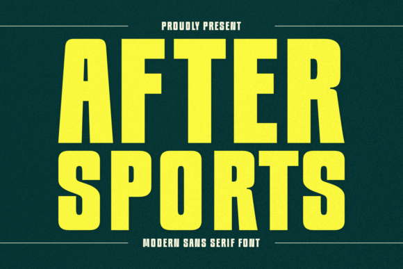 After Sports: A Font with Personality for Creative Projects