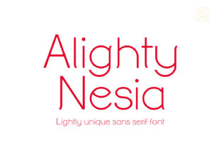 Alighty Nesia Font: A Sleek Typeface for Craft Creators