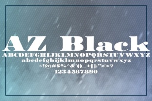 AZ Black: A Bold Serif Typeface for Crafters and Creative Sellers