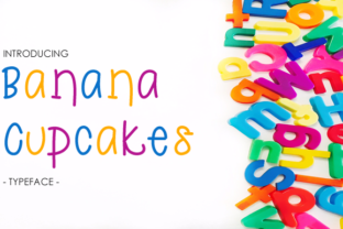 Banana Cupcakes: A Playful Font for Editorial Design