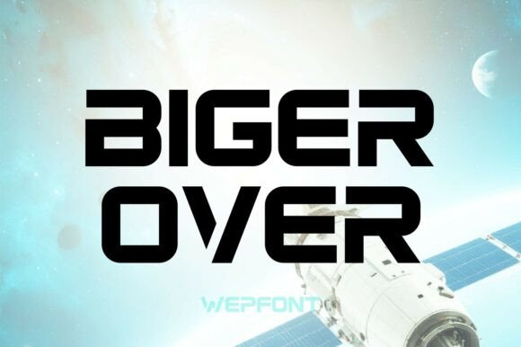 BIGER OVER Font: A Bold Choice for Small Business Branding