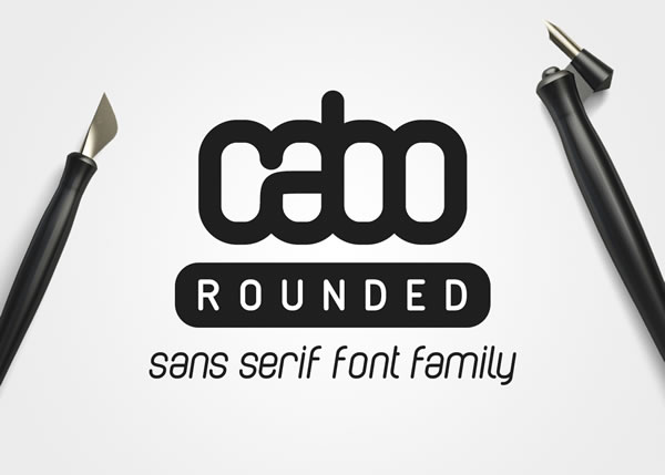 Cabo Rounded Family: A Modern Sans Serif Typeface for Web Design