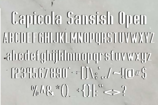 Capicola Sansish Open: A Bold Typeface for Editorial Design