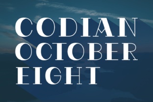 Codian October Eight: A Serif Font for Timeless Branding