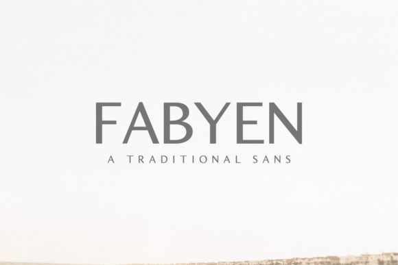 Fabyen Family: A Versatile Sans Serif Typeface for Editorial Design