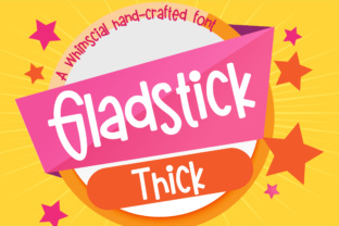 Gladstick Thick: A Bold and Bouncy Typeface for Editorial Design