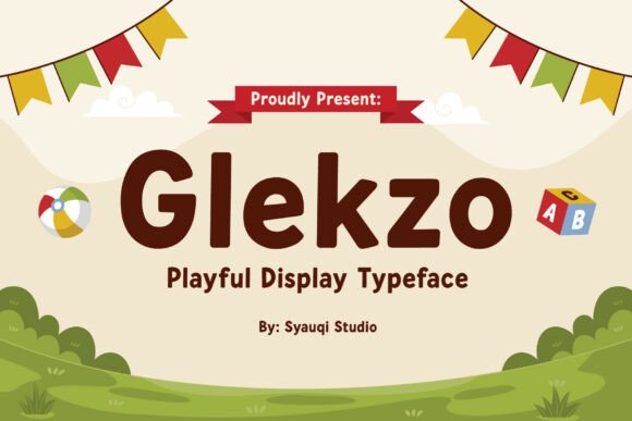 Glekzo – A Playful Font for Business Branding