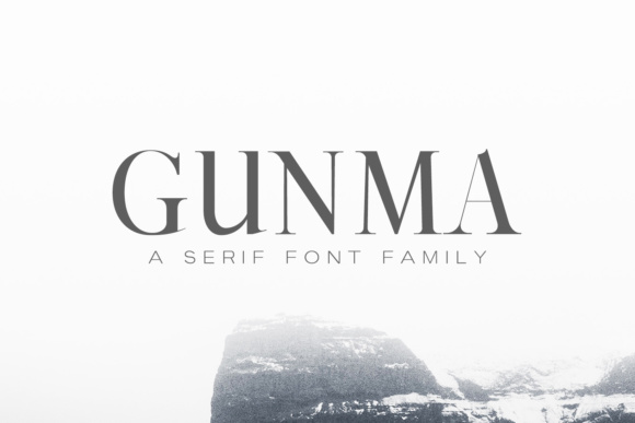 Gunma Family Font: A Stylish Typeface for Crafting and Selling