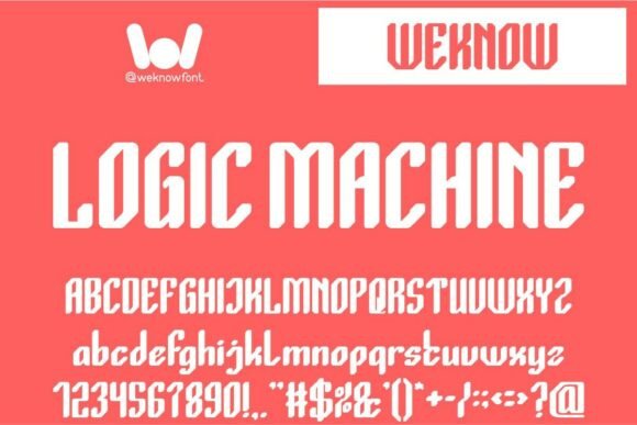 Logic Machine: A Futuristic Typeface for Modern Branding Projects