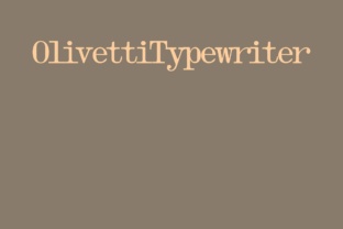 Olivetti Typewriter Family: A Typeface for Memorable Marketing
