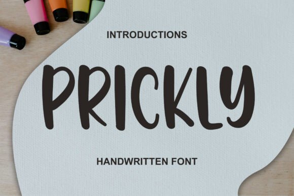Prickly Font: A Bold Display Typeface for Digital Design