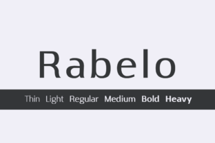 Rabelo Bold: A Modern Sans Serif Font for Creative Branding