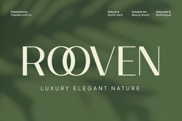 Rooven: A Serif Font That Elevates Your Handmade Creations