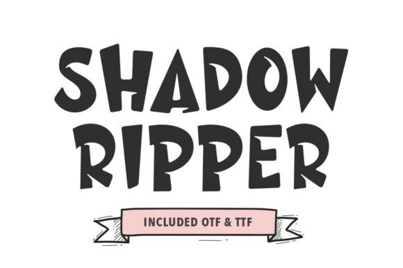 Shadow Ripper Font: A Bold Display Typeface for Digital Design