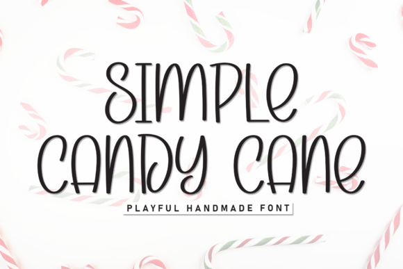 Simple Candy Cane Font: A Playful Yet Professional Typeface for Branding