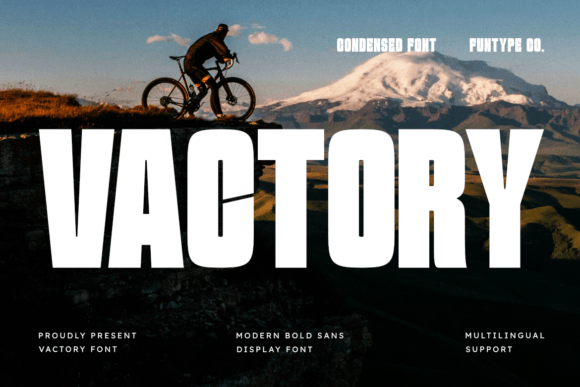 Vactory: A Bold, Modern Typeface for Editorial Design